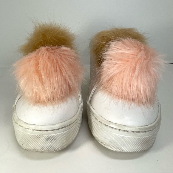 Sam Edelman Women’s Leather Pompom Sneakers Size 7.5M - Picture 3 of 11